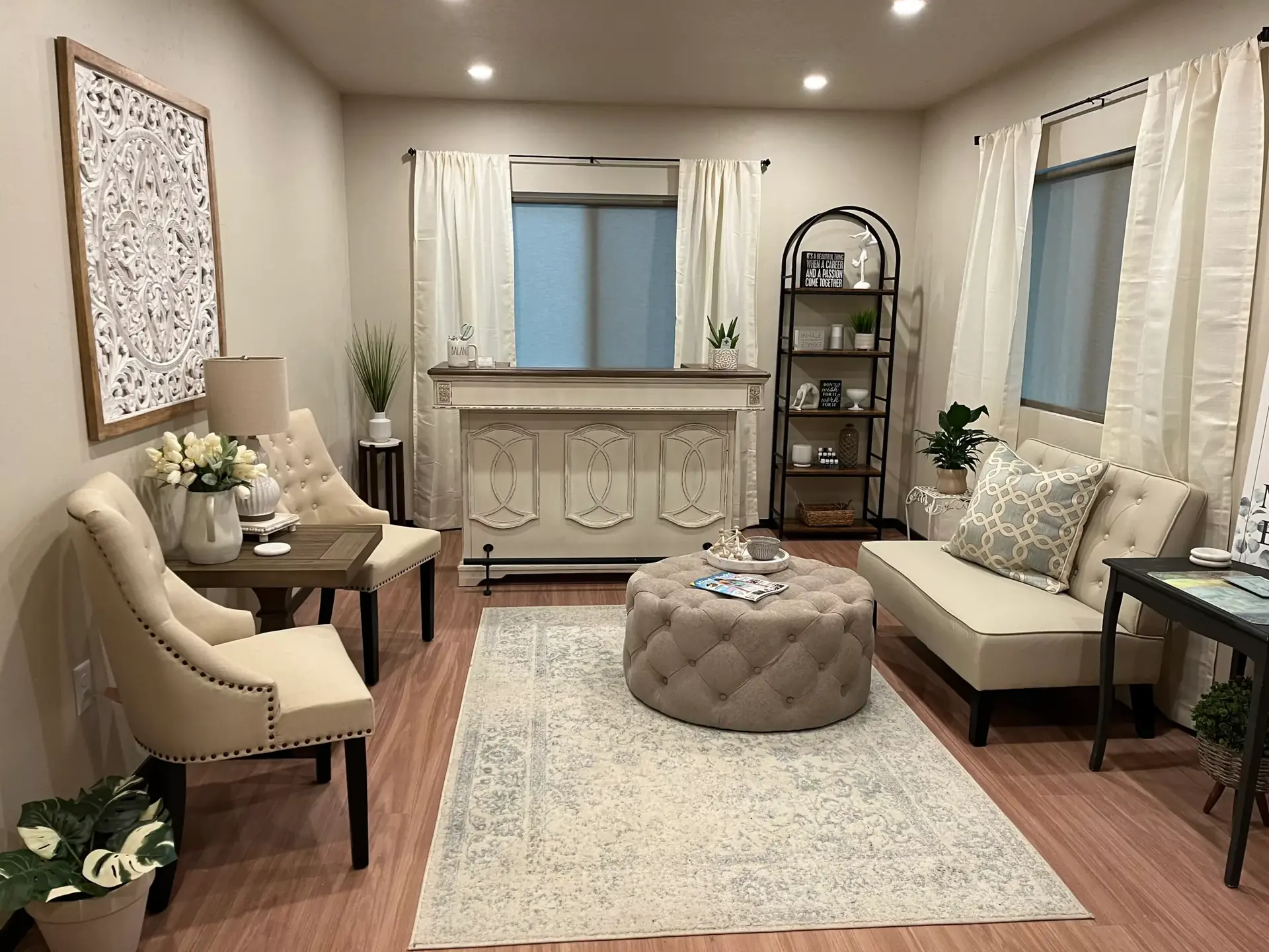 The sitting room at Frenchtown Wellness Studio